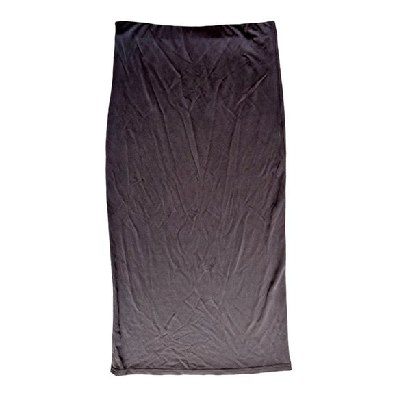 Taupe Brown Pull On Maxi Skirt Size Medium - Picture 1 of 2